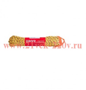 Шнур плетеный ПП 4мм с серд. 16-пряд. высокопр. цвет. (уп.200м) Tech-KREP 140307
