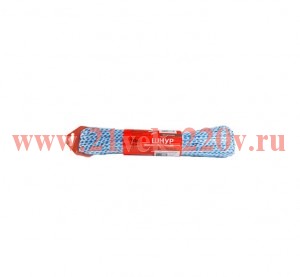 Шнур плетеный ПП 6мм с серд. 16-пряд. высокопр. цвет. (уп.100м) Tech-KREP 140309
