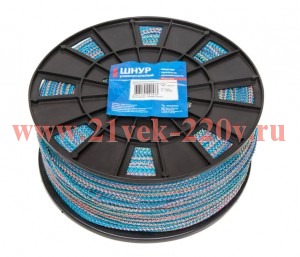 Шнур вязаный ПП 4мм с серд. универс. цвет. (уп.300м) Tech-KREP 140314
