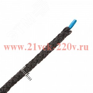 Шнур вязаный ПП 4мм с серд. универс. черн. 20м Tech-KREP 140327