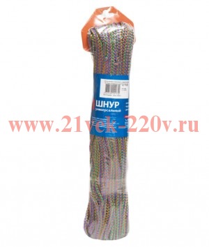 Шнур вязаный ПП 4мм с серд. универс. цвет. 50м Tech-KREP 139932