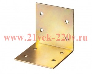 Уголок мебельный широкий 50х50х30х2мм желт. Tech-KREP 148291