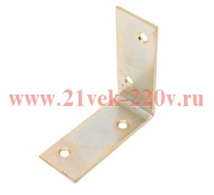 Уголок мебельный широкий 60х60х60х2мм желт. Tech-KREP 148297