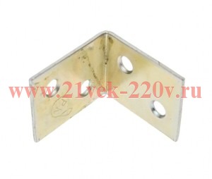 Уголок мебельный широкий 30х30х30х2мм желт. Tech-KREP 148294