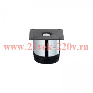 Ножка металлтическая круглая регулируемая сверху d50х50мм хром Tech-Krep 148551