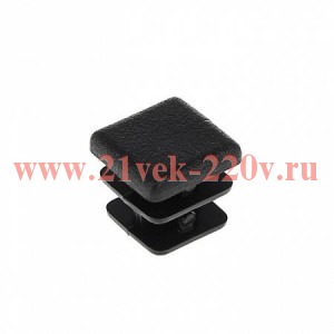 Заглушка внутренняя для трубы 40х40мм пластик черн. (уп.4шт) Tech-Krep 150033