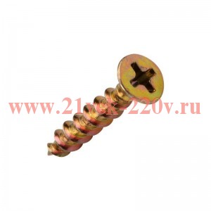 Саморез оконный острый 4.1х25 желт. цинк (уп.12000шт) Kranz 1503-4125-1
