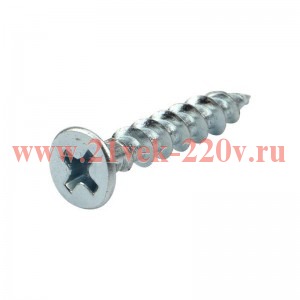 Саморез оконный острый 4.1х25 бел. цинк (уп.12000шт) Kranz 1502-4125-1