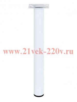Ножка металлическая круглая нерегулир. D30х300мм бел. Tech-KREP 151267