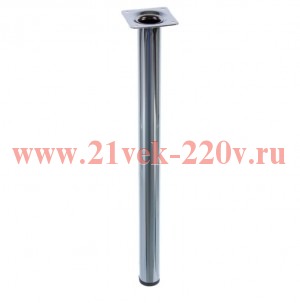 Ножка металлическая круглая нерегулир. D30х400мм хром Tech-KREP 151255