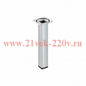 Ножка металлическая квадратная нерегулируемая 25х25х200мм никель Tech-Krep 151277