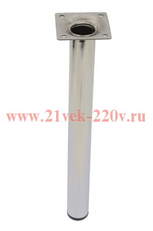Ножка металлическая круглая нерегулир. D30х300мм никель Tech-KREP 151268