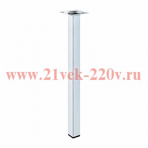 Ножка металлическая квадрат нерегулир. 25х25х400мм хром Tech-KREP 151262