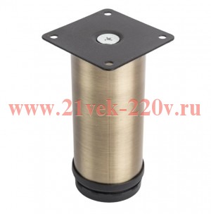 Ножка металлическая круглая регулир. D50х120мм бронза Tech-KREP 151289