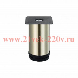 Ножка металлическая круглая регулируемая d50х100мм бронза Tech-Krep 151299