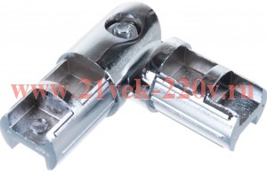 Соединитель труб поворотный скрытый хром 25мм (пакет) Tech-Krep 151953