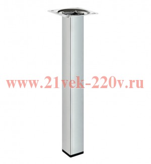 Ножка металлическая квадратная нерегулированная 25х25х250мм никельнакладная Tech-Krep 151305