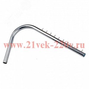 Вешалка для трубы d25 R-37 хром накладная Tech-Krep 153298