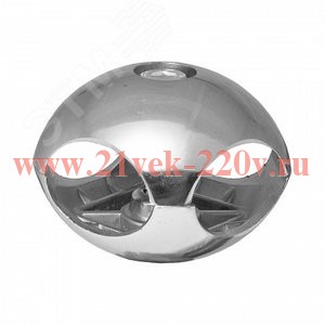 Держатель краб для 2-х труб лев. хром (пакет) Tech-Krep 153299