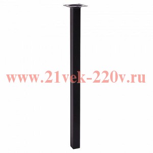 Ножка металлическая квадратная нерегулируемая 25х25х800мм черн. Tech-Krep 152129
