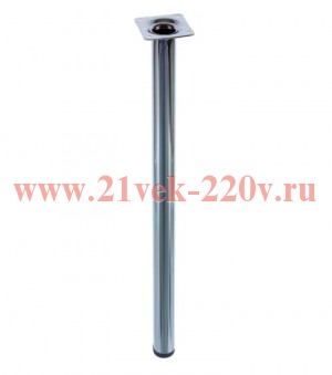 Ножка металлическая круглая нерегулир. D30х500мм хром Tech-KREP 152137
