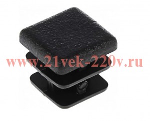 Заглушка внутренняя для трубы 80х80мм черн. пластик (пакет) Tech-Krep 155034