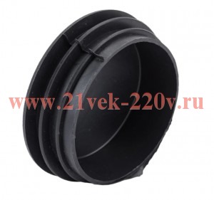Заглушка внутренняя для трубы D76мм черн. пластик (пакет) Tech-Krep 155046