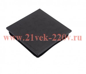 Заглушка внутренняя для трубы 100х100мм черн. пластик (пакет) Tech-Krep 155035