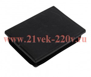 Заглушка внутренняя для трубы 60х80мм черн. пластик (пакет) Tech-Krep 155040