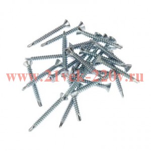 Саморез оконный сверло 3.9х35 бел. цинк Kranz 1504-3935-1