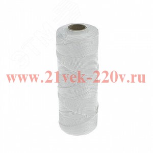 Нить крученая 2мм полиэфирная бел. 100м Tech-KREP 150484