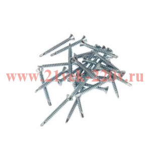 Саморез оконный сверло 3.9х32 бел. цинк Kranz 1504-3932-1