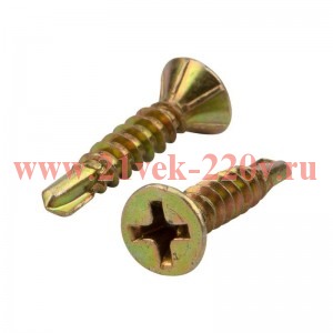 Саморез оконный сверло 3.9х19 желт. цинк (уп.18000шт) Kranz 1505-3919-1