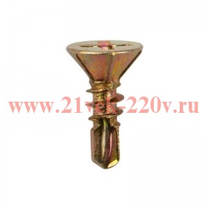 Саморез оконный сверло 3.9х13 желт. цинк (уп.25000шт) Kranz 1505-3913-1