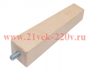 Ножка деревянная прямоуг. конус H150мм резьба М10 Tech-KREP 155128