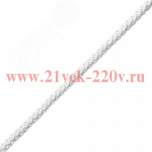 Шнур плетеный ПП 6мм эргономичный 16-пряд бел. (уп.150м) Tech-KREP 155875