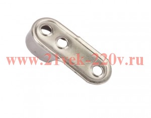 Крепление для овальных труб 30х15 к стене регулируемое проходное хром (пакет) Tech-Krep 155243