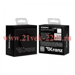 Светорегулятор STRONG (диммер) 300Вт MIELE с/у антрацит Kranz KR-78-0732-5
