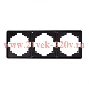 Рамка 3-постовая MIELE черн. Kranz KR-78-0753-3