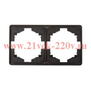Рамка 2-постовая MIELE черн. Kranz KR-78-0752-3