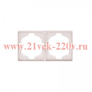 Рамка 2-постовая MIELE бел. Kranz KR-78-0752-1