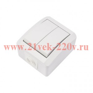 Выключатель 2-кл. ОП INDUSTRIAL IP54 бел. Kranz KR-78-0832