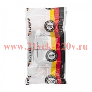 Выключатель 2-кл. СП 10А DEA механизм с подсветкой бел. Kranz KR-78-0203