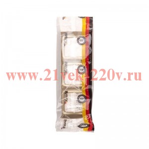 Рамка 3-я горизонтальная DEA зол. метал. Kranz KR-78-0317