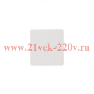 Выключатель 2 кл для жалюзи возвратный 10А с/у MIELE бел. Kranz KR-78-0711-1