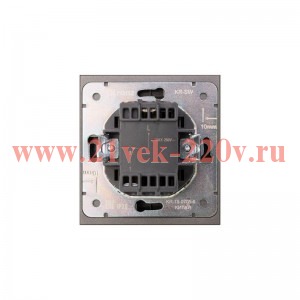 Выключатель 1-кл. СП STRONG MIELE 10А графит Kranz KR-78-0705-6