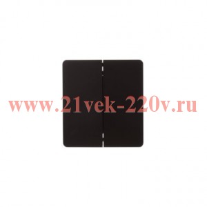 Выключатель 2 кл 10А с/у MIELE черн. Kranz KR-78-0706-3