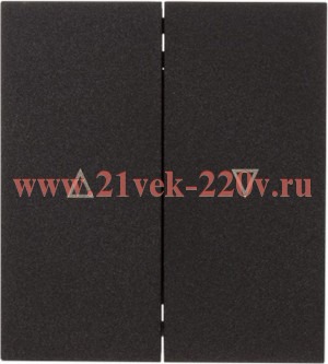 Выключатель 2 кл для жалюзи возвратный 10А с/у MIELE антрацит Kranz KR-78-0711-5
