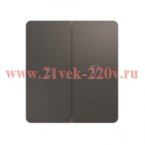 Выключатель 2 кл для жалюзи возвратный 10А с/у MIELE сер. Kranz KR-78-0711-2