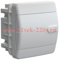 Щит встраиваемый UNION Compact ЩРВ-П-4 4м белая дверь IP41 IEK